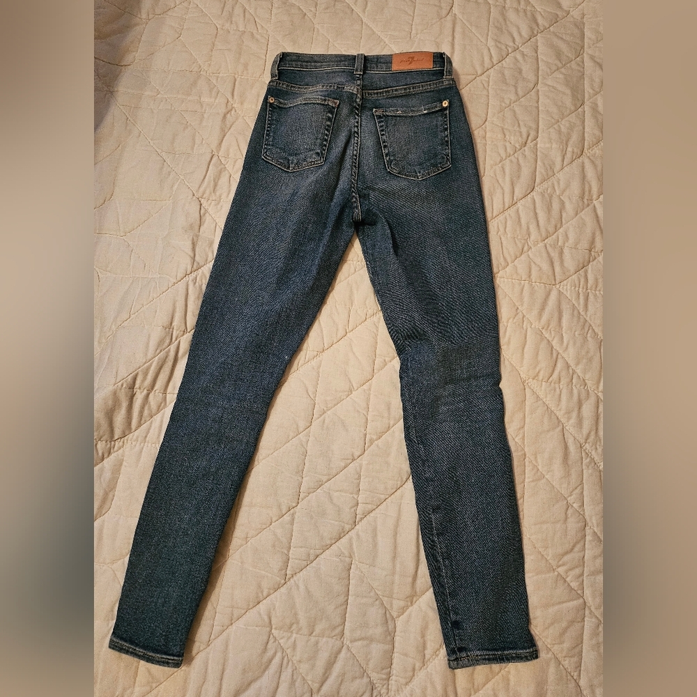 7 For All Mankind Luxe Vintage High-Waist Ankle Skinny- Size 24 - Picture 3 of 9